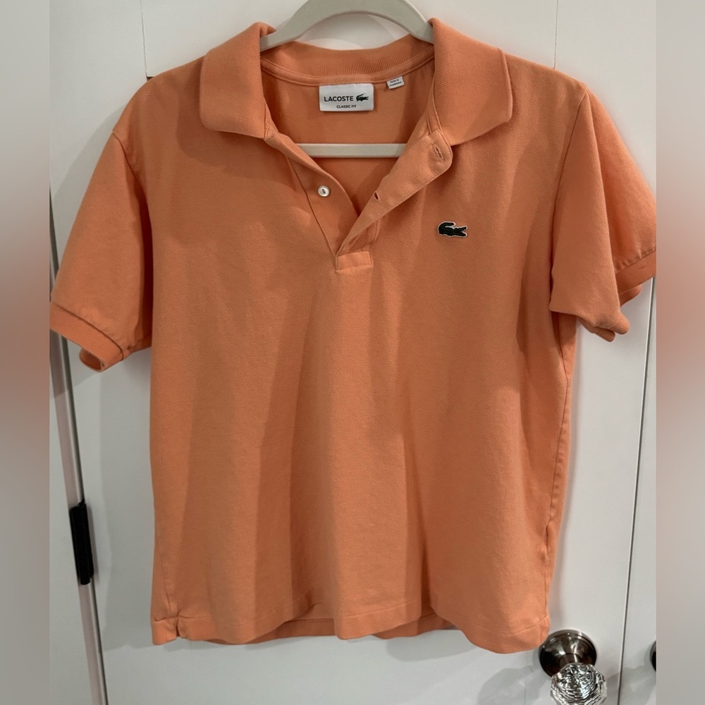 Lacoste Women’s Orange Polo Shirt Classic Fit (fits like a women’s medium)